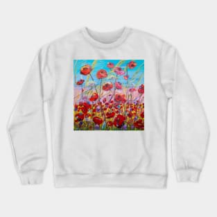 Scarlet poppies Crewneck Sweatshirt